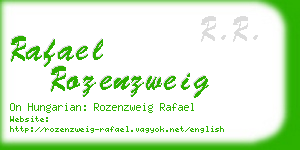 rafael rozenzweig business card